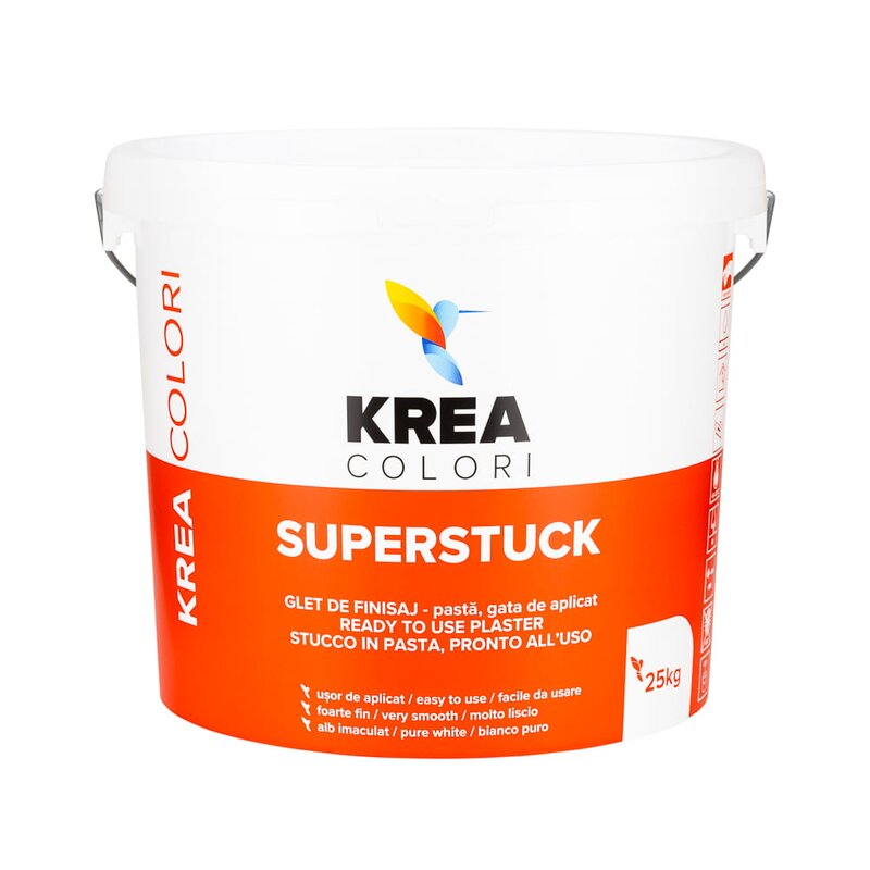 Glet de finisaj in pasta, pe baza de apa, gata de utilizare, Superstuck,
